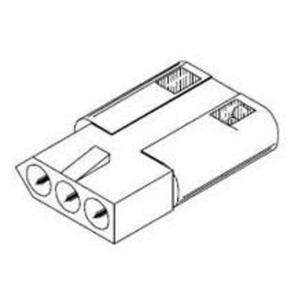 Molex 093 Housing Receptacle +Lock 3Ckt 03-09-1030